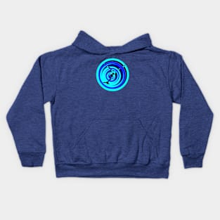 Seagulls Swirl Mandala Kids Hoodie